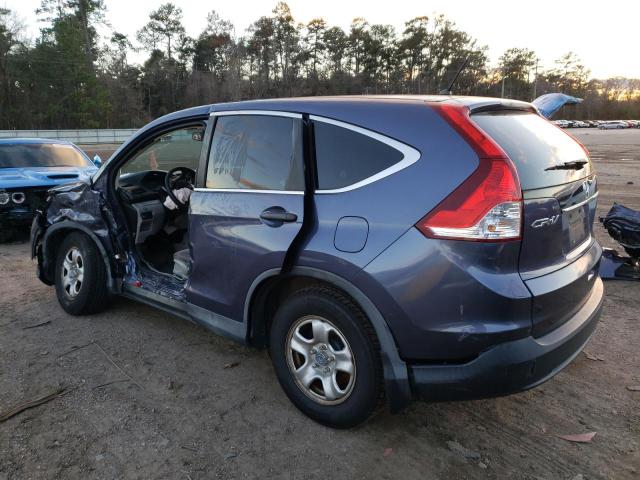 3CZRM3H34EG702489 - 2014 HONDA CR-V LX BLUE photo 2