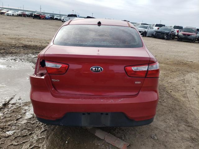 KNADM4A37H6048316 - 2017 KIA RIO LX RED photo 6