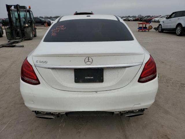 55SWF4JB9HU201911 - 2017 MERCEDES-BENZ C 300 WHITE photo 6