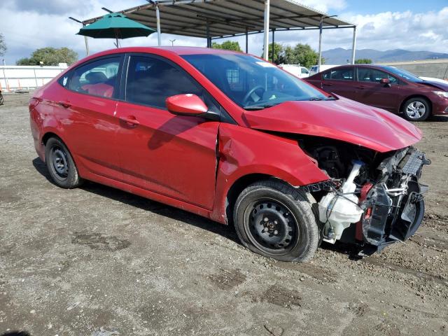 KMHCT4AE5FU864125 - 2015 HYUNDAI ACCENT GLS RED photo 4