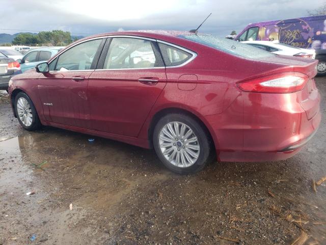 3FA6P0LU4GR316232 - 2016 FORD FUSION SE HYBRID RED photo 2