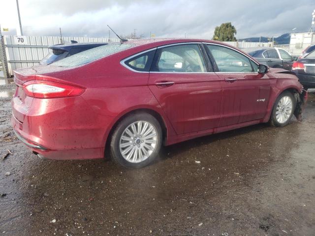 3FA6P0LU4GR316232 - 2016 FORD FUSION SE HYBRID RED photo 3