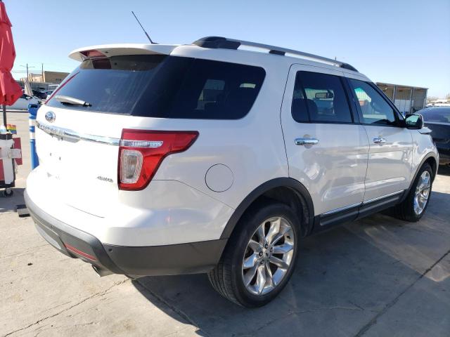 1FM5K8F87EGC54133 - 2014 FORD EXPLORER LIMITED WHITE photo 3