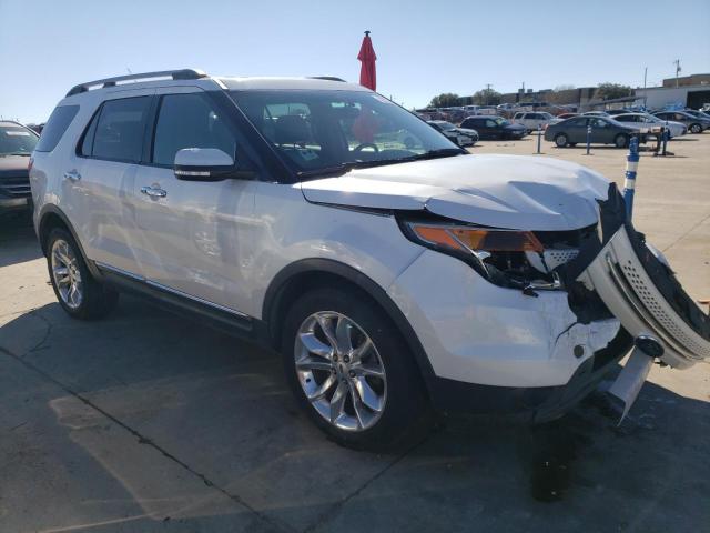 1FM5K8F87EGC54133 - 2014 FORD EXPLORER LIMITED WHITE photo 4