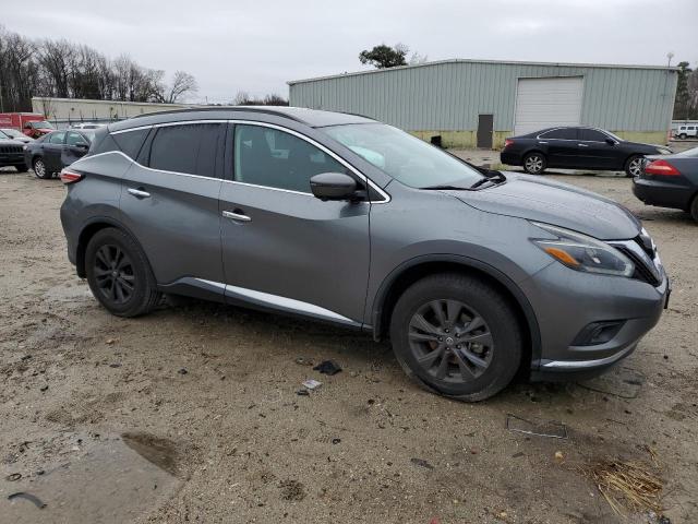 5N1AZ2MG0JN139042 - 2018 NISSAN MURANO S GRAY photo 4