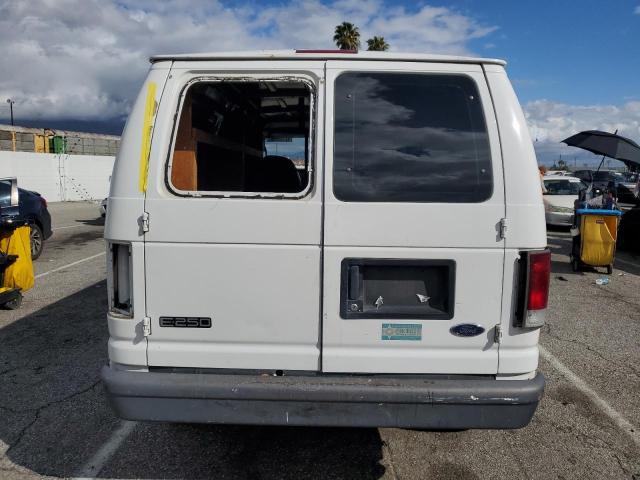 1FTNE24L44HA63200 - 2004 FORD ECONOLINE E250 VAN WHITE photo 6