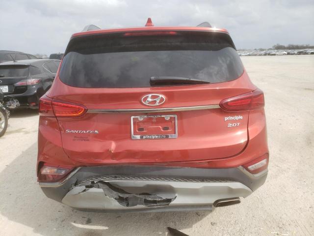 5NMS53AA7LH215687 - 2020 HYUNDAI SANTA FE LIMITED RED photo 6