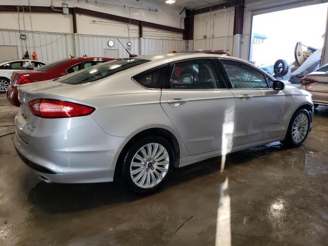 3FA6P0LU7FR106285 - 2015 FORD FUSION SE HYBRID SILVER photo 3