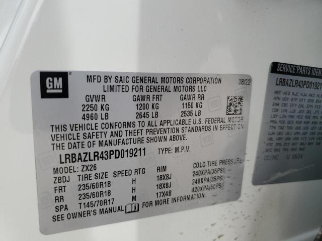 LRBAZLR43PD019211 - 2023 BUICK ENVISION PREFERRED WHITE photo 12