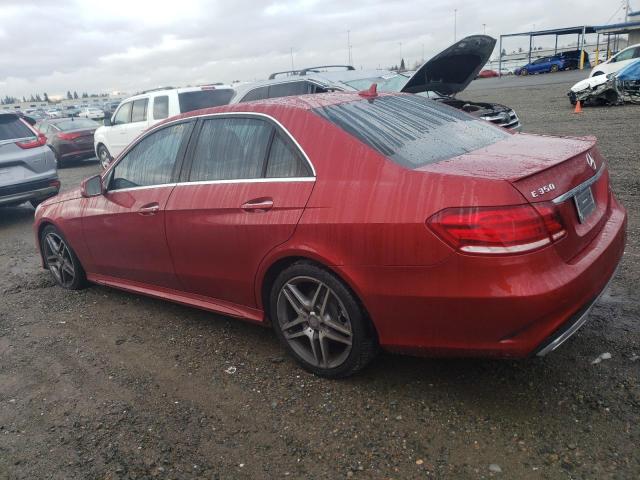 WDDHF5KB4EA972267 - 2014 MERCEDES-BENZ E 350 RED photo 2