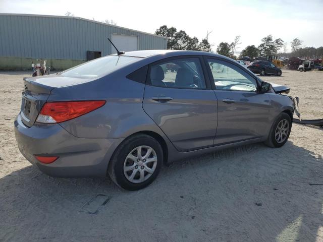 KMHCT4AE2EU654354 - 2014 HYUNDAI ACCENT GLS GRAY photo 3