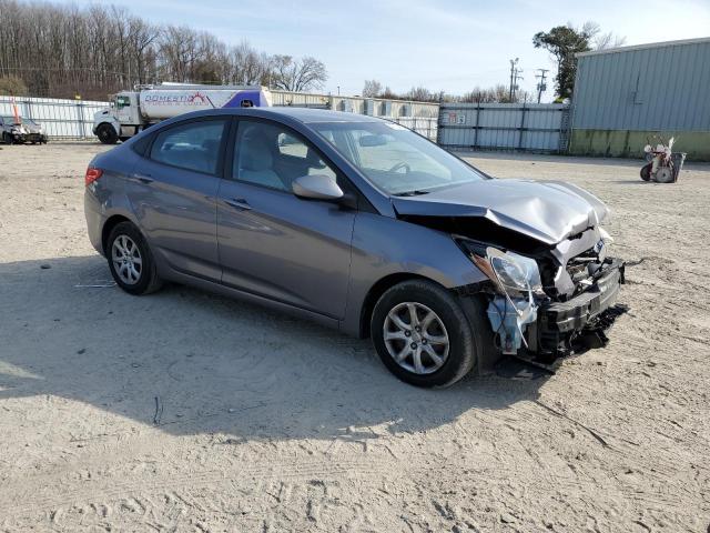 KMHCT4AE2EU654354 - 2014 HYUNDAI ACCENT GLS GRAY photo 4