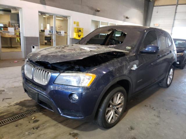 5UXWX9C59E0D18080 - 2014 BMW X3 XDRIVE28I BLUE photo 2