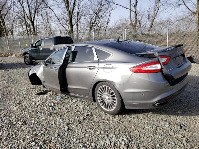 3FA6P0K94DR162436 - 2013 FORD FUSION TITANIUM GRAY photo 2