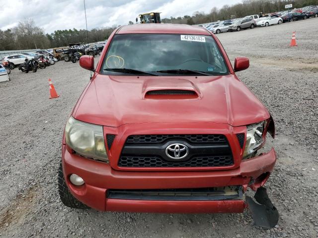 5TFLU4EN5BX001698 - 2011 TOYOTA TACOMA DOUBLE CAB RED photo 5