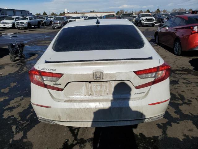 1HGCV1F31MA097071 - 2021 HONDA ACCORD SPORT WHITE photo 6