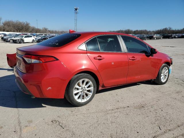 5YFHPRAEXLP013622 - 2020 TOYOTA COROLLA LE RED photo 3