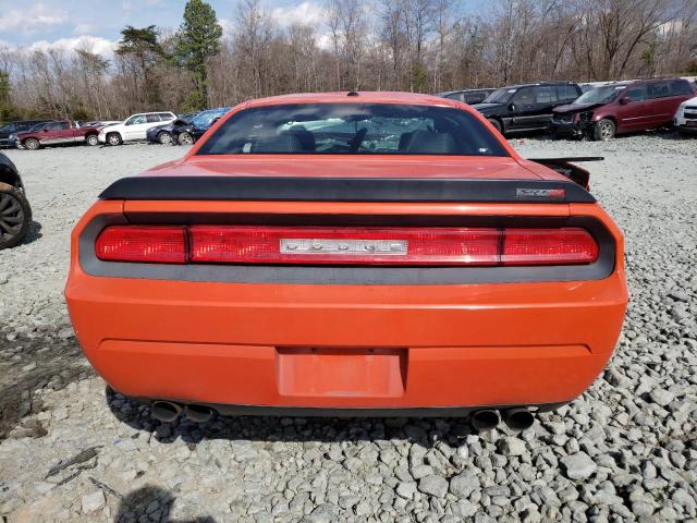 2B3LJ74W89H579217 - 2009 DODGE CHALLENGER SRT-8 ORANGE photo 6