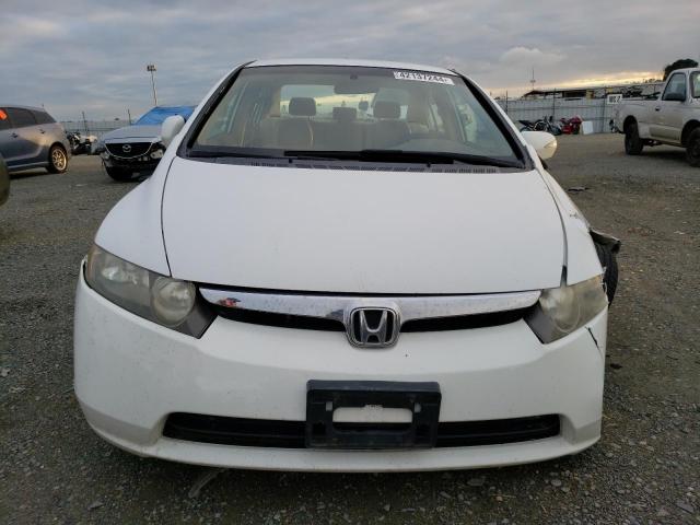 JHMFA36207S023521 - 2007 HONDA CIVIC HYBRID WHITE photo 5