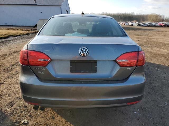 3VWLL7AJ6EM259582 - 2014 VOLKSWAGEN JETTA TDI GRAY photo 6