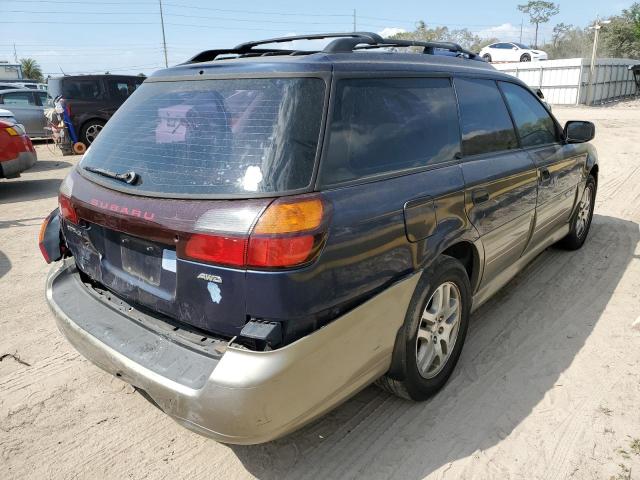 4S3BH675047632046 - 2004 SUBARU LEGACY OUTBACK AWP BLUE photo 3