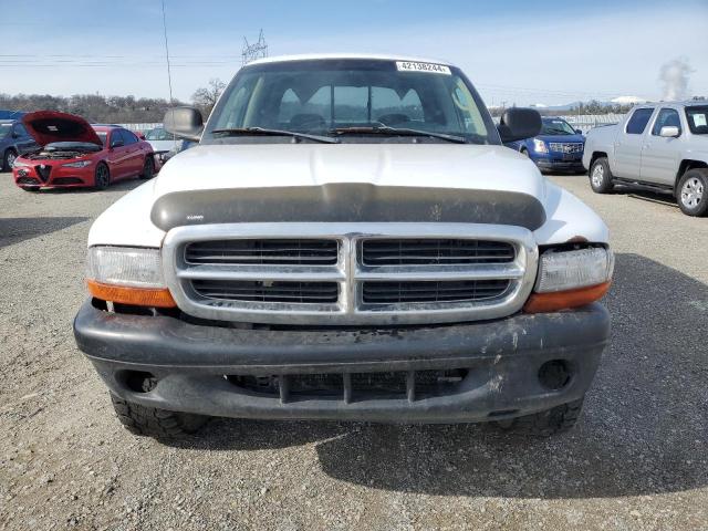 1B7HG48N62S695324 - 2002 DODGE DAKOTA QUAD SLT WHITE photo 5