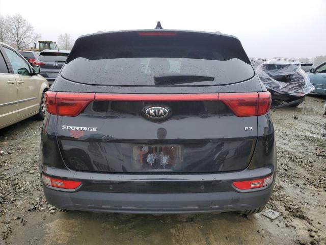 KNDPNCAC9H7224932 - 2017 KIA SPORTAGE EX BLACK photo 6