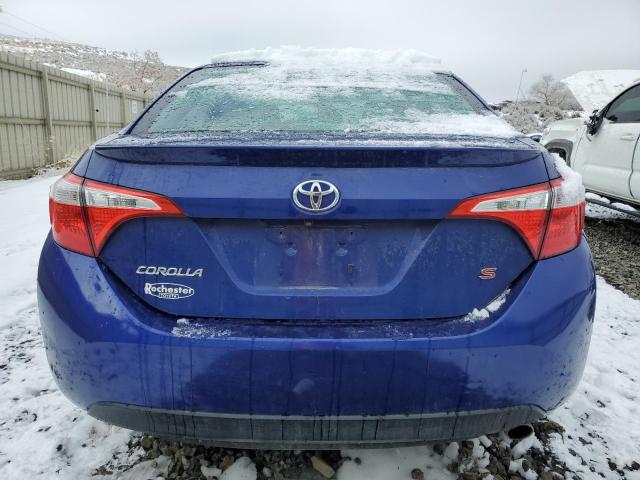 2T1BURHE5FC409515 - 2015 TOYOTA COROLLA L BLUE photo 6