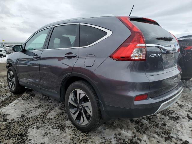 5J6RM4H95FL131318 - 2015 HONDA CR-V TOURING GRAY photo 2