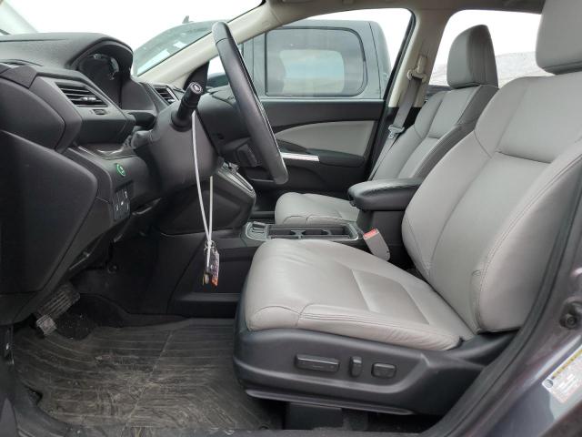 5J6RM4H95FL131318 - 2015 HONDA CR-V TOURING GRAY photo 7