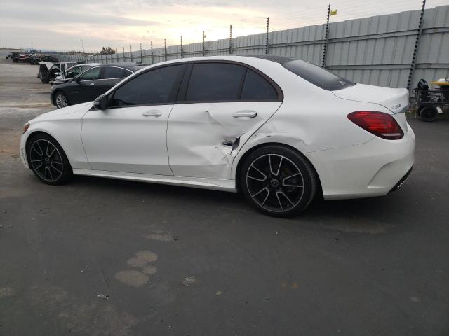 55SWF8DB8KU319202 - 2019 MERCEDES-BENZ C 300 WHITE photo 2