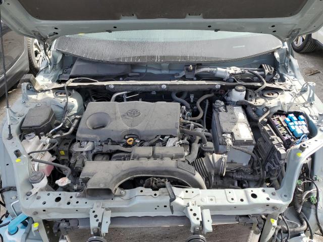 2T3P1RFVXMW180477 - 2021 TOYOTA RAV4 XLE GRAY photo 12