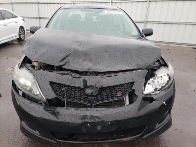 2T1BU4EE9AC529785 - 2010 TOYOTA COROLLA BASE BLACK photo 5