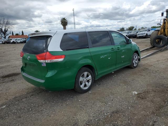 5TDKA3DC7CS010585 - 2012 TOYOTA SIENNA BASE GREEN photo 3