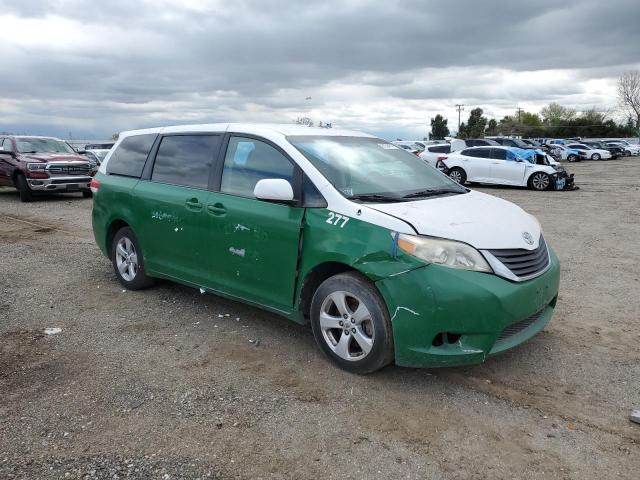 5TDKA3DC7CS010585 - 2012 TOYOTA SIENNA BASE GREEN photo 4