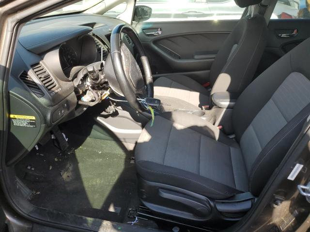 KNAFX5A88F5363260 - 2015 KIA FORTE EX GRAY photo 7