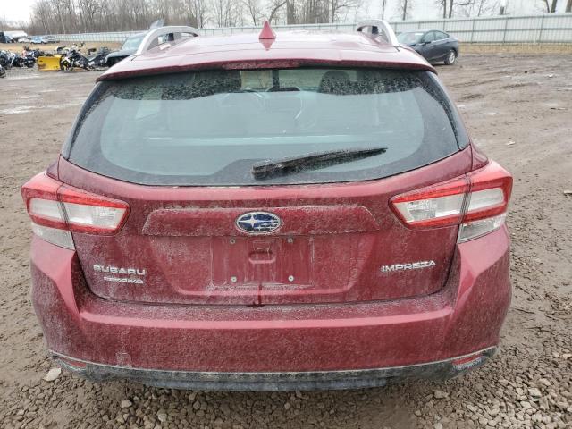 4S3GTAC61K3747216 - 2019 SUBARU IMPREZA PREMIUM RED photo 6