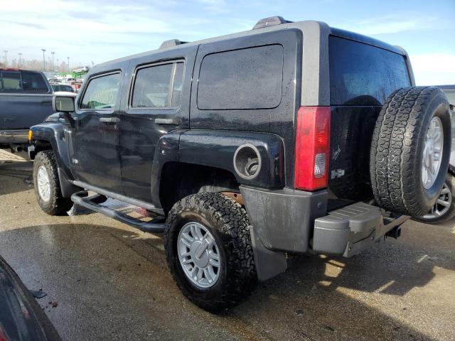 5GTEN13E498142086 - 2009 HUMMER H3 BLACK photo 2