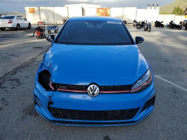 3VW5T7AUXKM012693 - 2019 VOLKSWAGEN GTI S BLUE photo 5