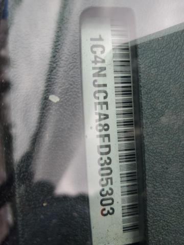 1C4NJCEA8FD305303 - 2015 JEEP COMPASS LATITUDE ნაცრისფერი ფოტო 12