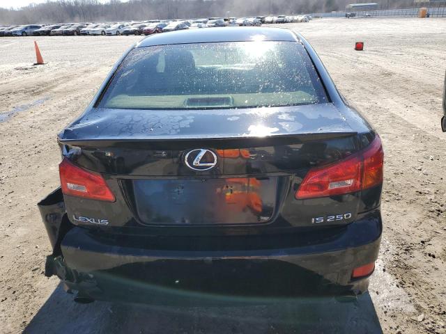 JTHBK262565013280 - 2006 LEXUS IS 250 BLACK photo 6