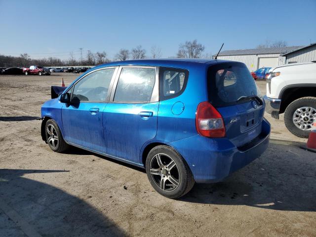 JHMGD38417S057574 - 2007 HONDA FIT BLUE photo 2