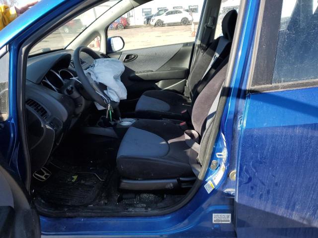 JHMGD38417S057574 - 2007 HONDA FIT BLUE photo 7