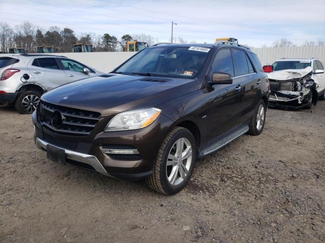 4JGDA5HB2CA026708 - 2012 MERCEDES-BENZ ML 350 4MATIC BROWN photo 1