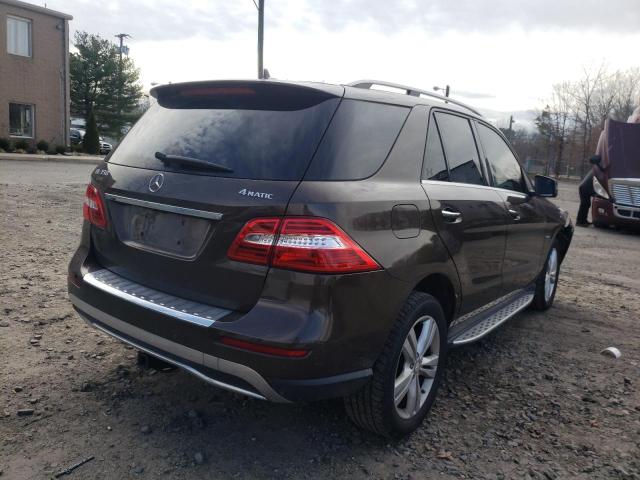 4JGDA5HB2CA026708 - 2012 MERCEDES-BENZ ML 350 4MATIC BROWN photo 3