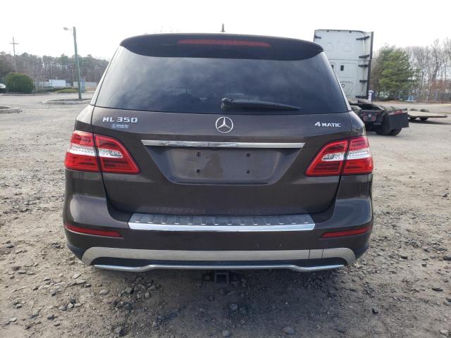4JGDA5HB2CA026708 - 2012 MERCEDES-BENZ ML 350 4MATIC BROWN photo 6