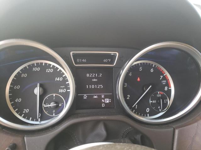 4JGDA5HB2CA026708 - 2012 MERCEDES-BENZ ML 350 4MATIC BROWN photo 9