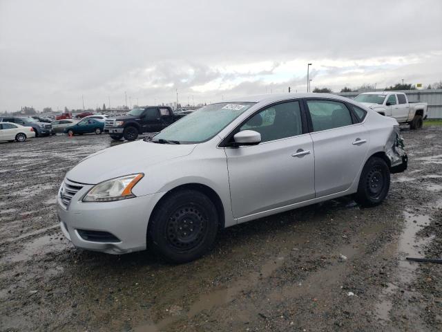 3N1AB7AP0FY248124 - 2015 NISSAN SENTRA S SILVER photo 1