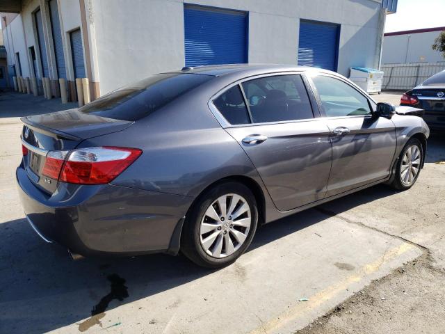 1HGCR3F84DA047227 - 2013 HONDA ACCORD EXL GRAY photo 3