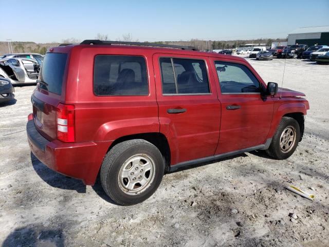 1J8FT28028D773101 - 2008 JEEP PATRIOT SPORT BURGUNDY photo 3